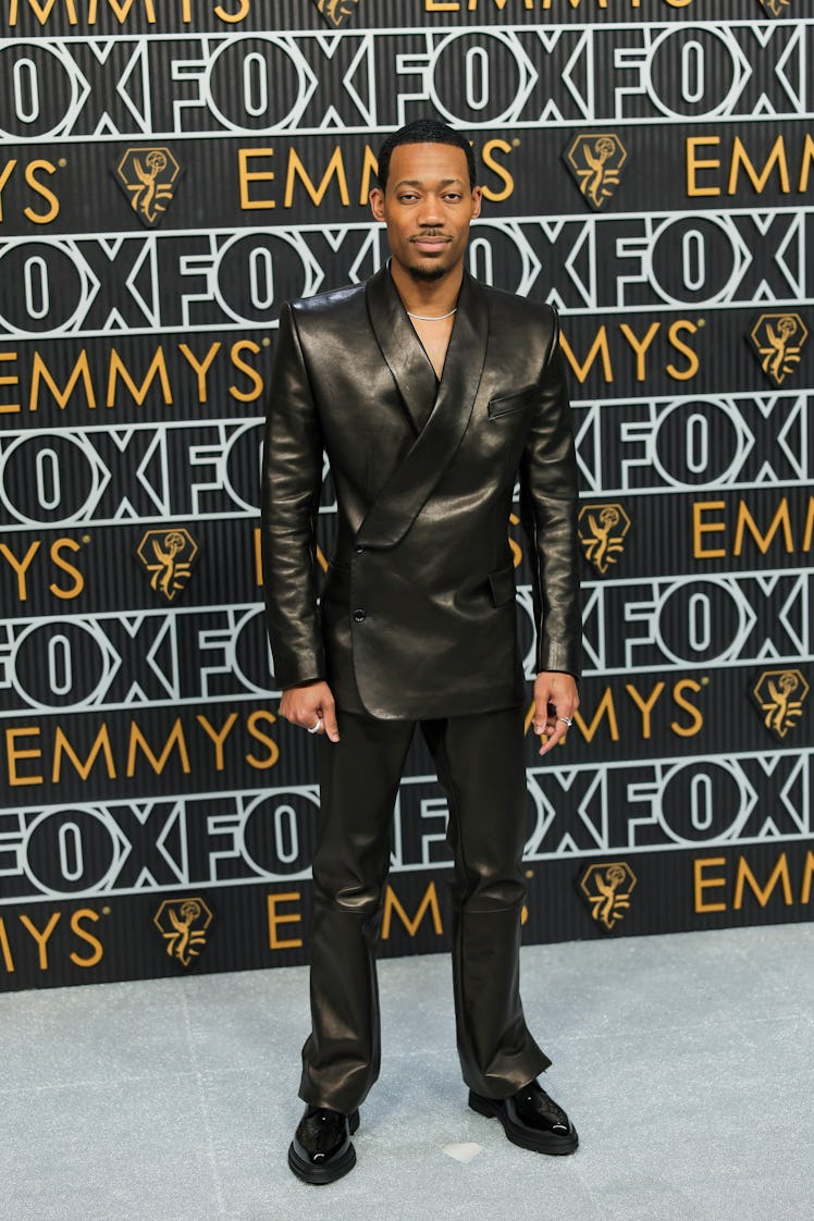 Tyler James Williams attends the 75th Primetime Emmy Awards at Peacock Theater on January 15, 2024 i...