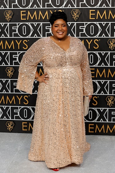 Dulcé Sloan attends the 75th Primetime Emmy Awards at Peacock Theater on January 15, 2024 in Los Ang...