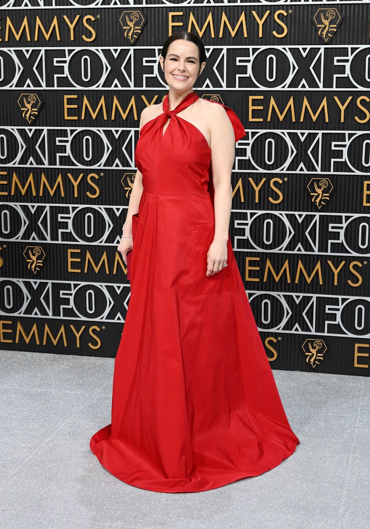 Emily Hampshire at the 75th Primetime Emmy Awards held at the Peacock Theater on January 15, 2024 in...