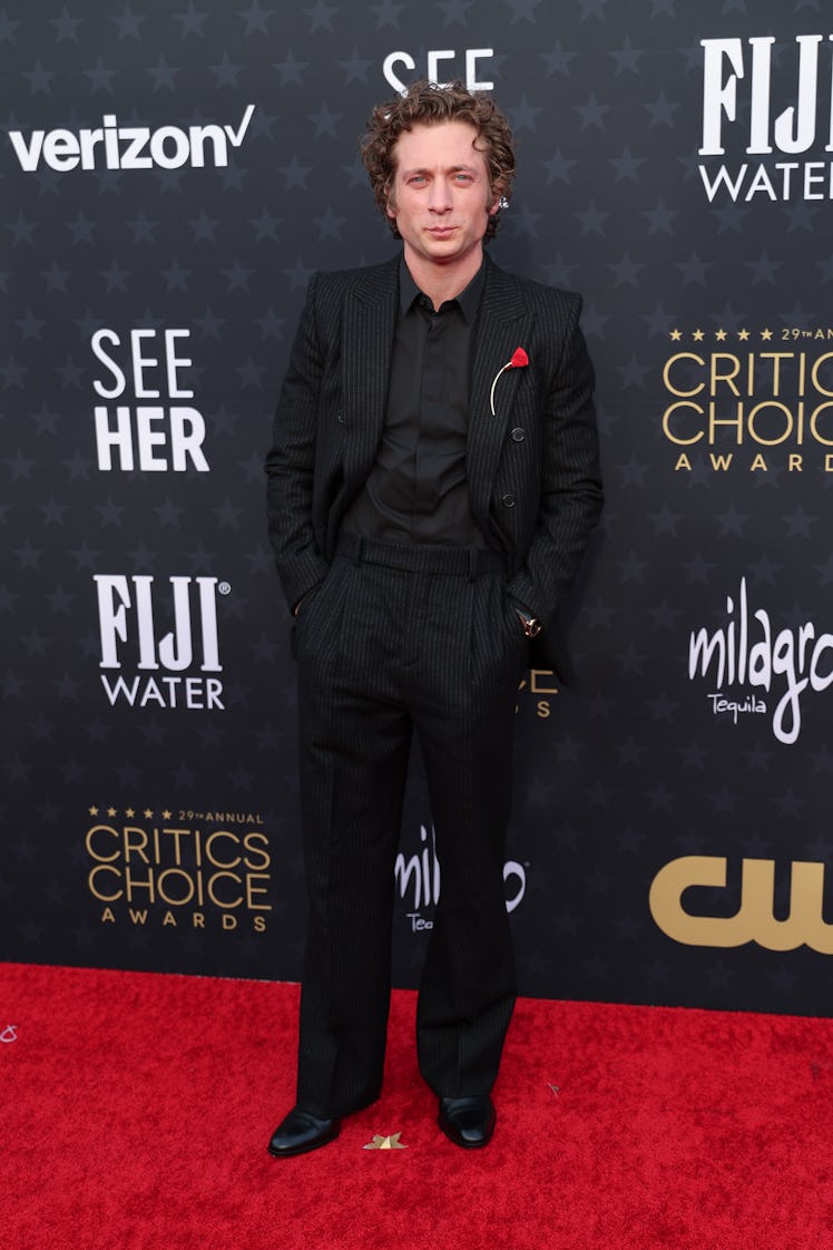 Jeremy Allen White at The 29th Critics' Choice Awards held at The Barker Hangar on January 14, 2024 ...