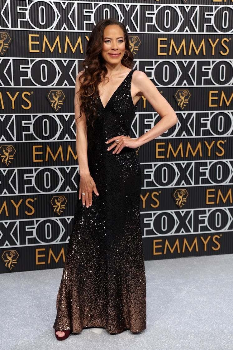 Tawny Cypress attends the 75th Primetime Emmy Awards at Peacock Theater on January 15, 2024 in Los A...