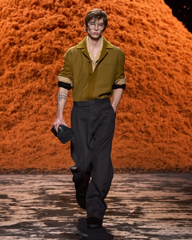 a look from zegna fall 2024 men's collection 