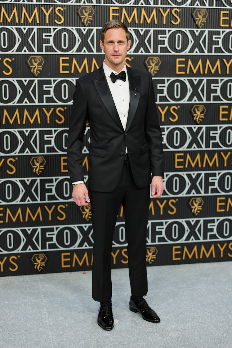 Alexander Skarsgård attends the 75th Primetime Emmy Awards at Peacock Theater on January 15, 2024 in...