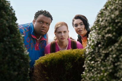 Jaquel Spivey, Angourie Rice, and Auli’i Cravalho star as Damian, Cady, and Janis, respectively, in ...