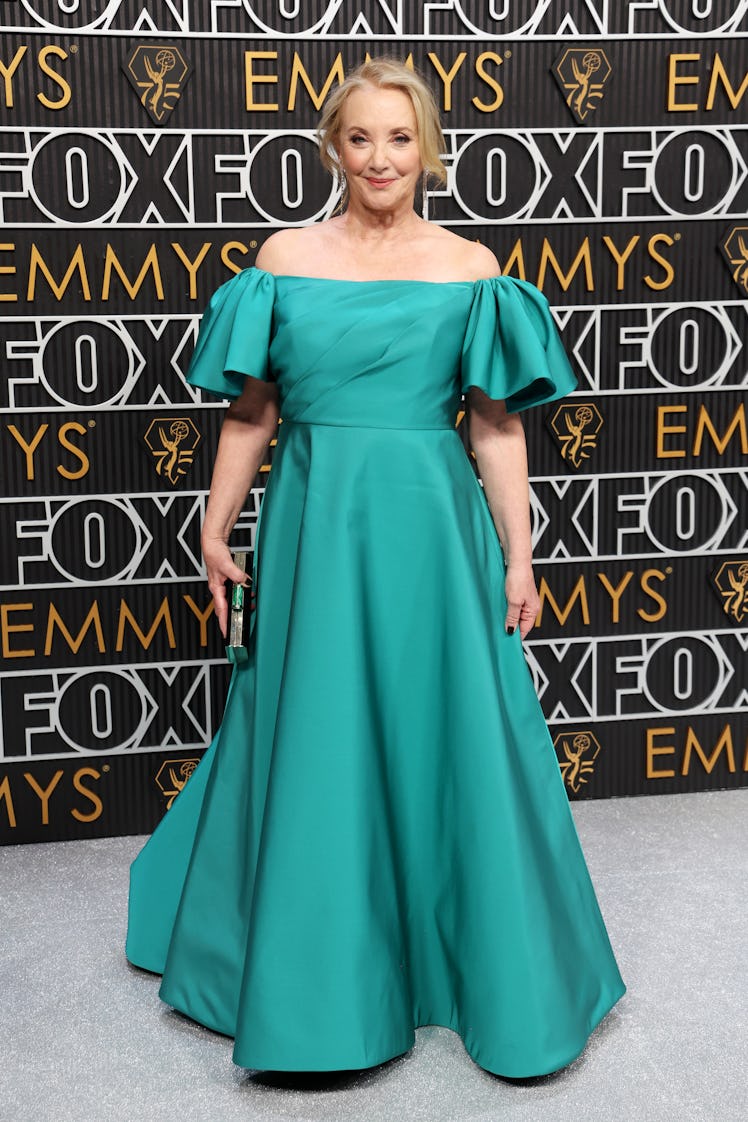 J. Smith-Cameron attends the 75th Primetime Emmy Awards at Peacock Theater on January 15, 2024 in Lo...