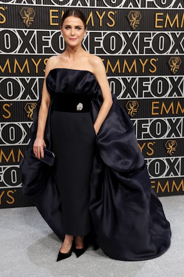 Keri Russell attends the 75th Primetime Emmy Awards at Peacock Theater on January 15, 2024 in Los An...