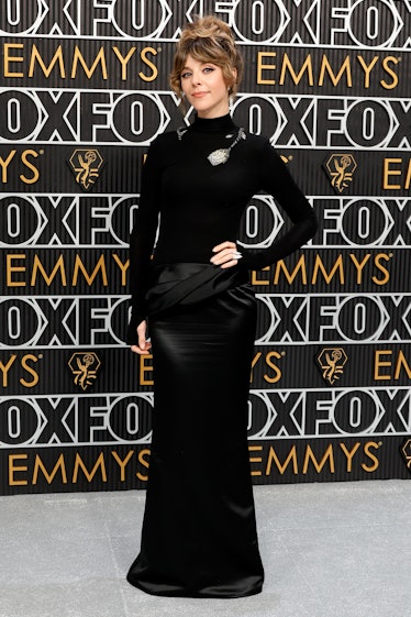 Sophia Di Martino attends the 75th Primetime Emmy Awards at Peacock Theater on January 15, 2024 in L...