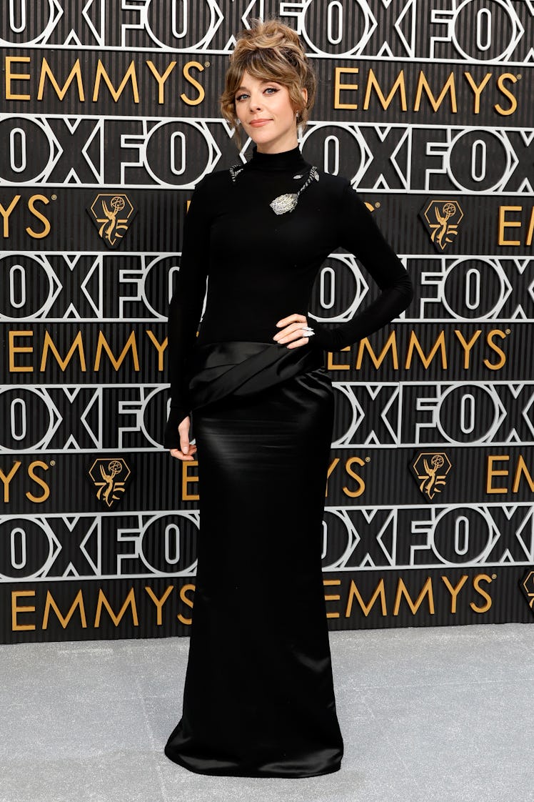Sophia Di Martino attends the 75th Primetime Emmy Awards at Peacock Theater on January 15, 2024 in L...