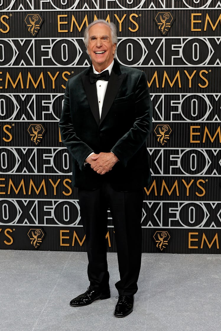 Henry Winkler attends the 75th Primetime Emmy Awards at Peacock Theater on January 15, 2024 in Los A...