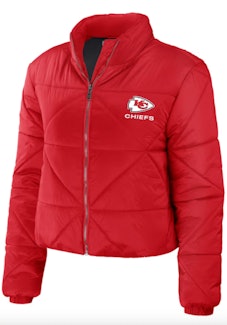 Dupes of Taylor Swift's red coat at Lambeau for Packers/Chiefs game