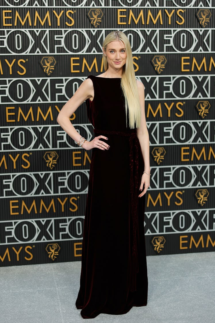 Elizabeth Debicki attends the 75th Primetime Emmy Awards at Peacock Theater on January 15, 2024 in L...