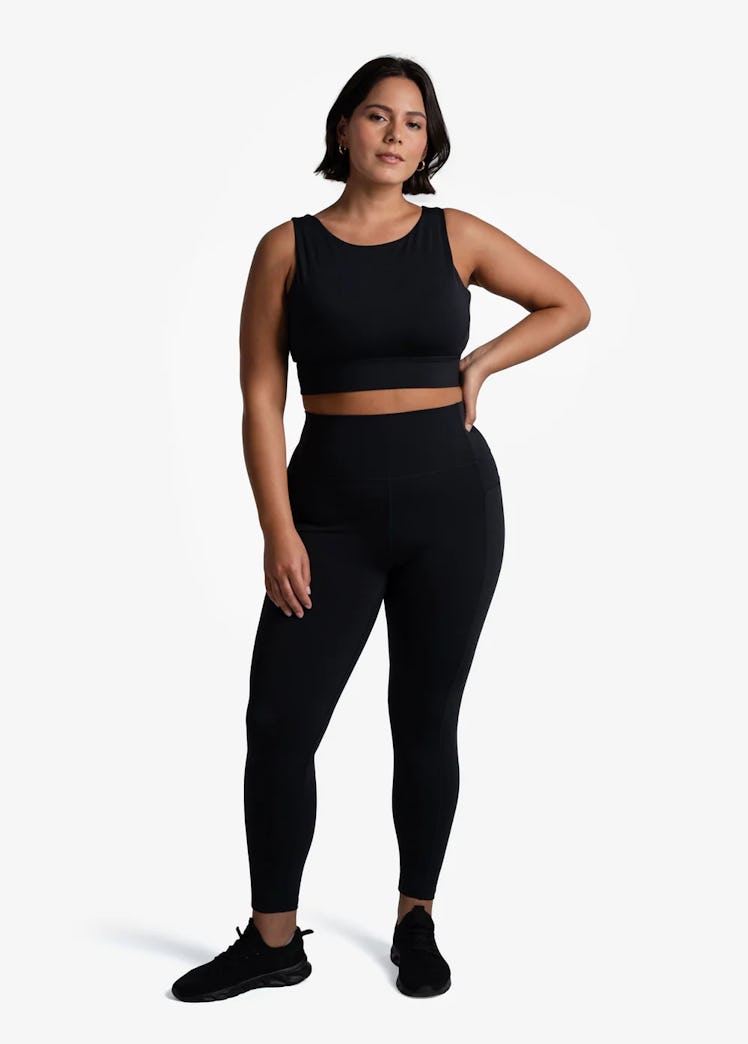 Step Up Ankle Leggings - Black