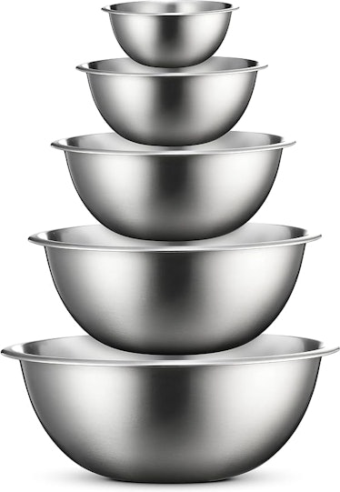 FineDine Stainless Steel Mixing Bowl Set (5-Pack)