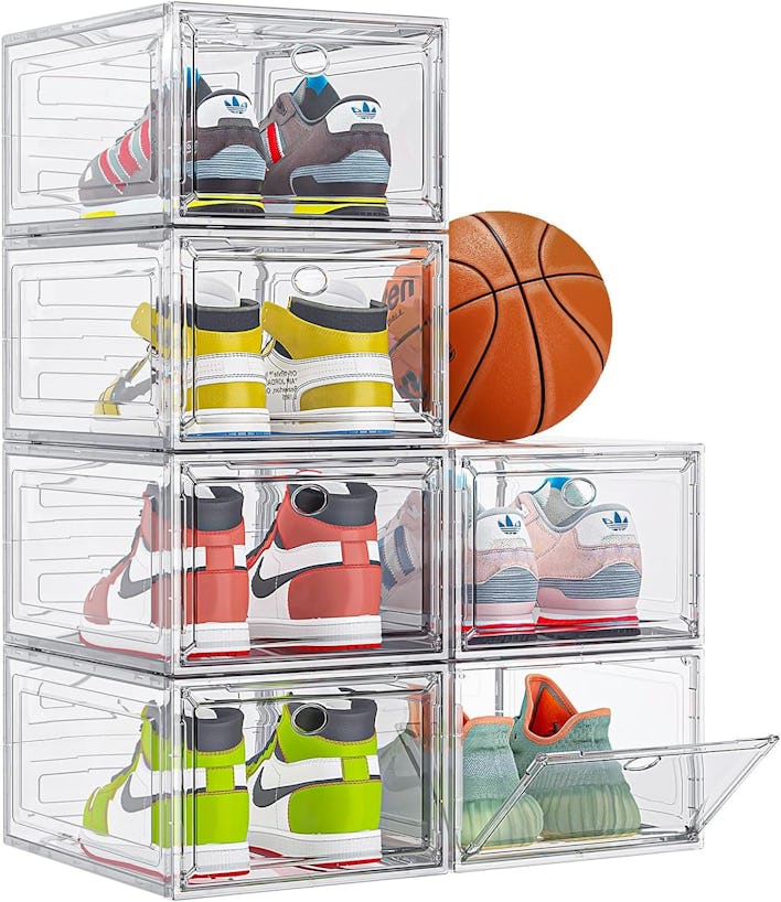 7 code Clear Shoe Storage Organizer (6-Pack)