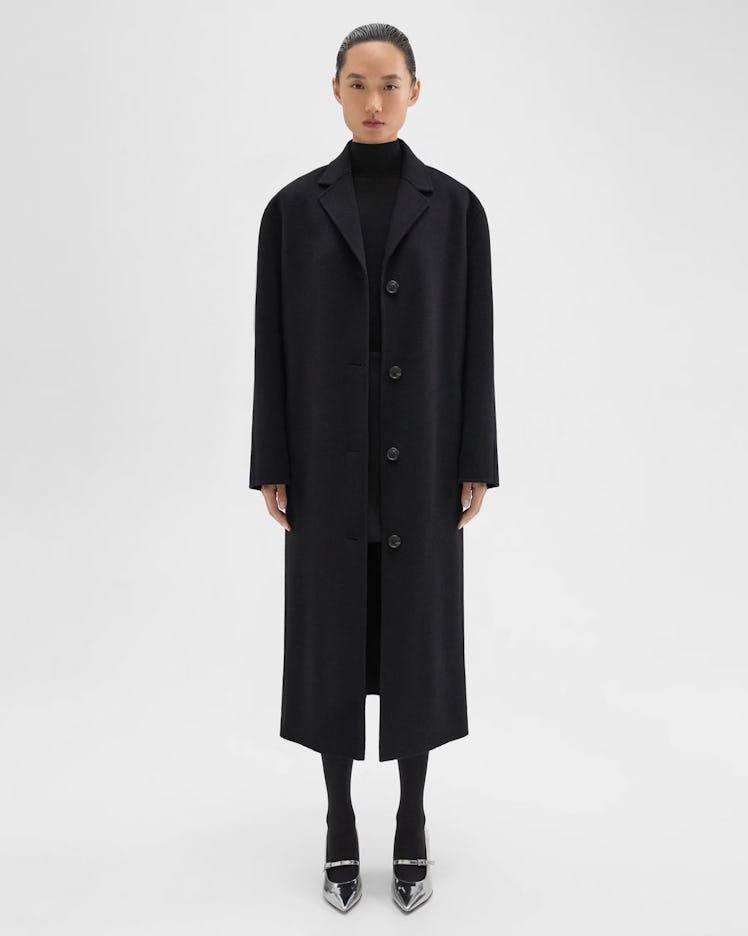 Belted Coat in Double-Face Wool-Cashmere