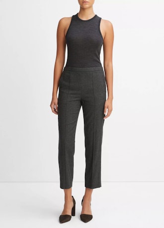 Brushed Mid-Rise Easy Pull-On Pant