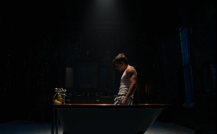 Oliver (Barry Keoghan) in the infamous bathtub scene from 'Saltburn.'