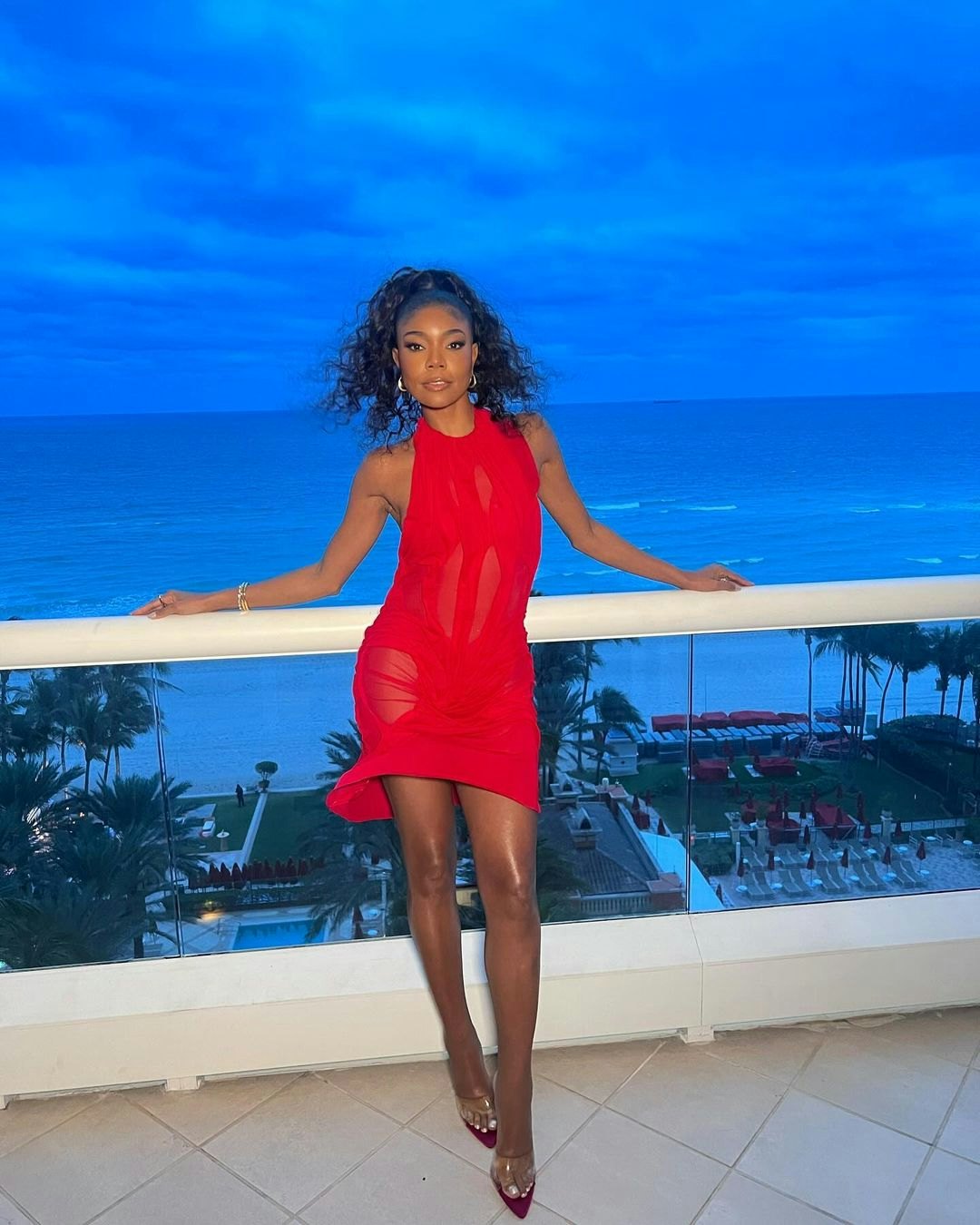 Gabrielle union sales red dress