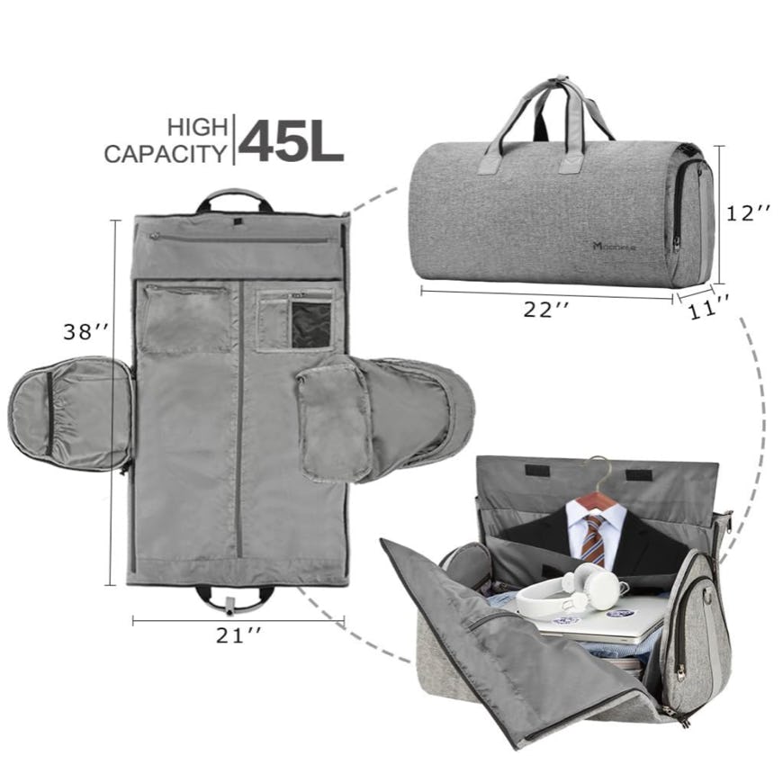 Modoker Convertible Garment Duffle Bag