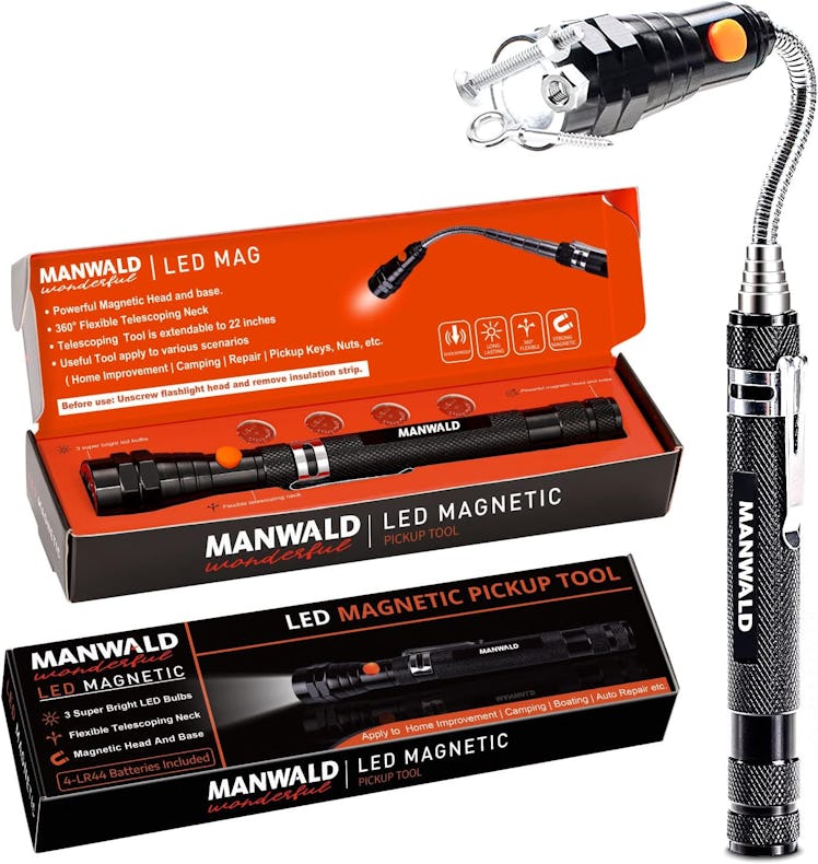 MANWALD LED Magnetic Pickup Tool