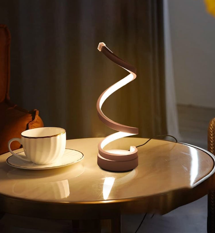 ELINKUME Spiral LED Table Lamp