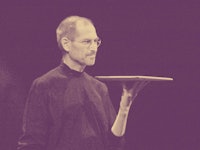 Steve Jobs unveiling the MacBook Air at MacWorld 2008.
