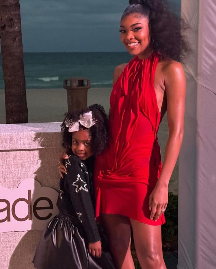 Gabrielle Union and her daughter Kaavia in a photo posted to Instagram.