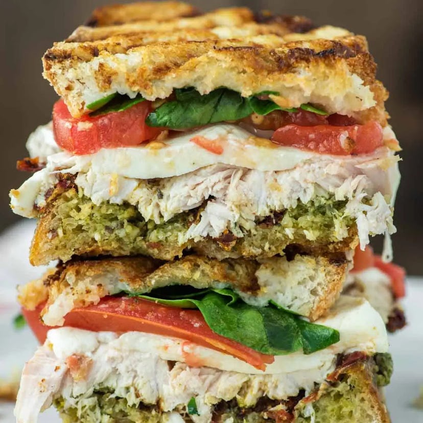 turkey pesto sandwich