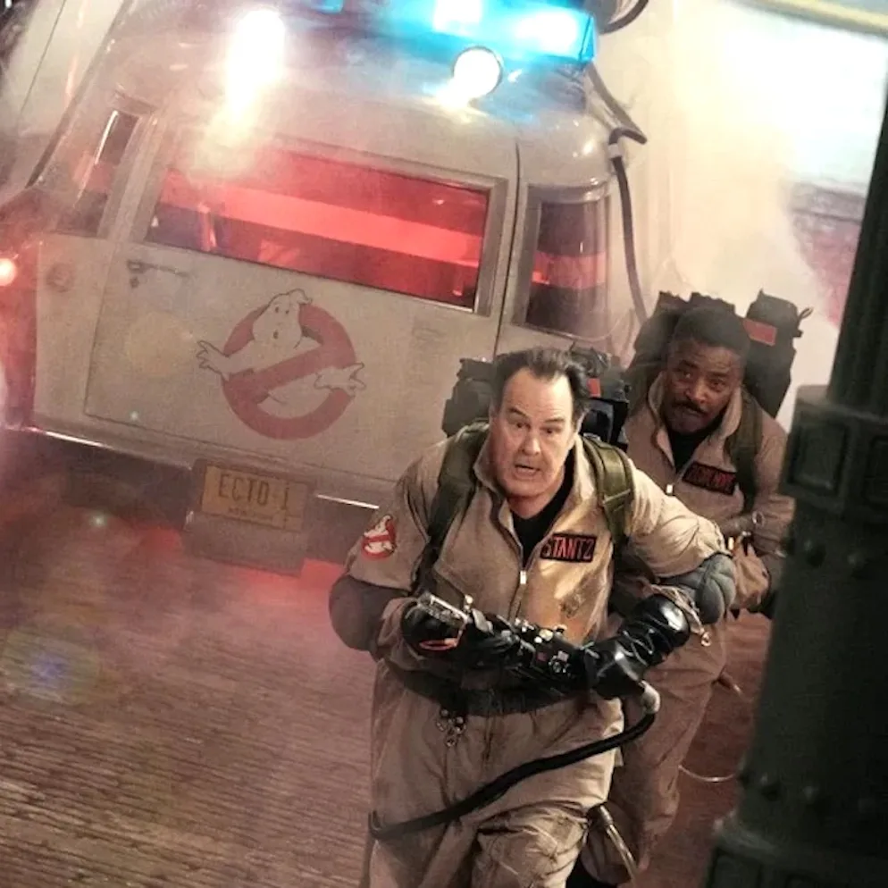 Annie Potts, Bill Murray, Ernie Hudson and Dan Aykroyd in 'Ghostbusters: Frozen Empire.'
