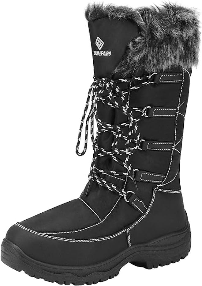 DREAM PAIRS Faux Fur Lined Snow Boots
