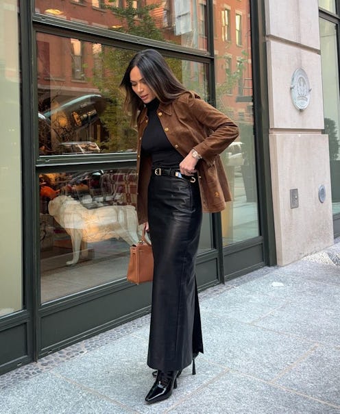 maxi skirt with boots outfits