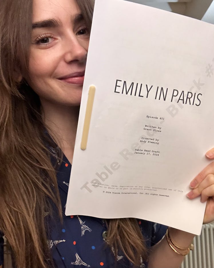'Emily in Paris' Season 4 confirmed it entered production with a photo.