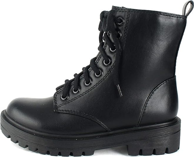 Soda FIRM Lug Sole Combat Ankle Bootie