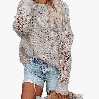 Dokotoo Crochet Sweater Top