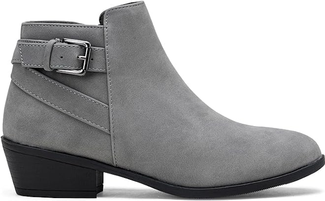 Vepose Chunky Buckle Bootie