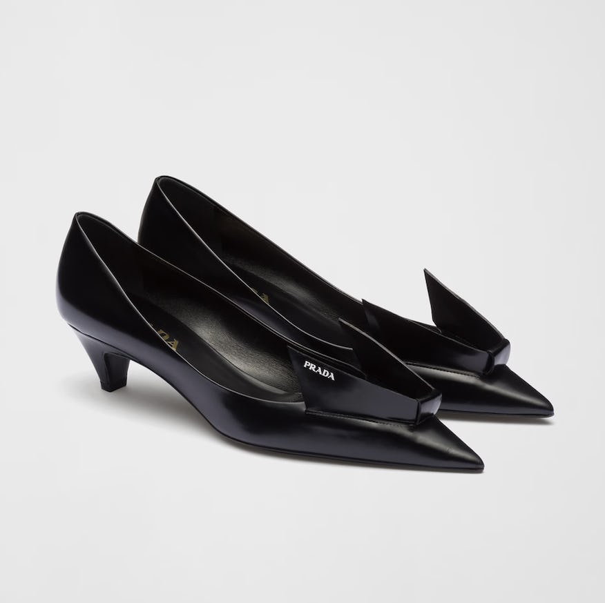 Brushed Leather Pumps