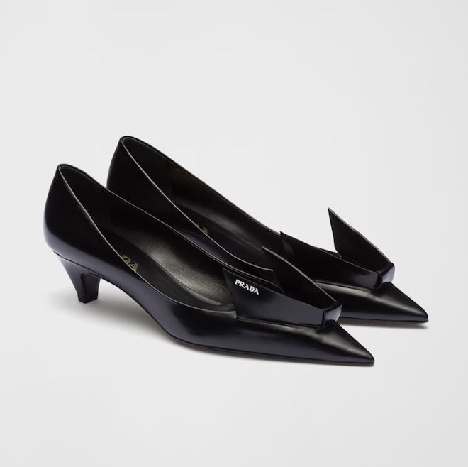 Brushed Leather Pumps