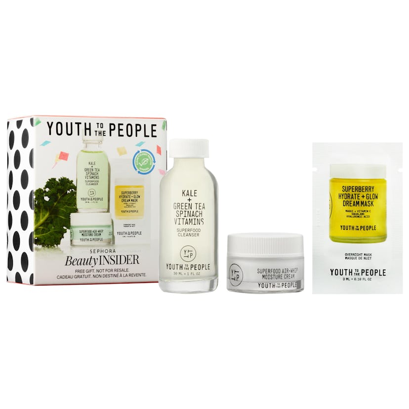 One of the Sephora birthday gift offerings for 2024 is a Youth to the People skin care set.