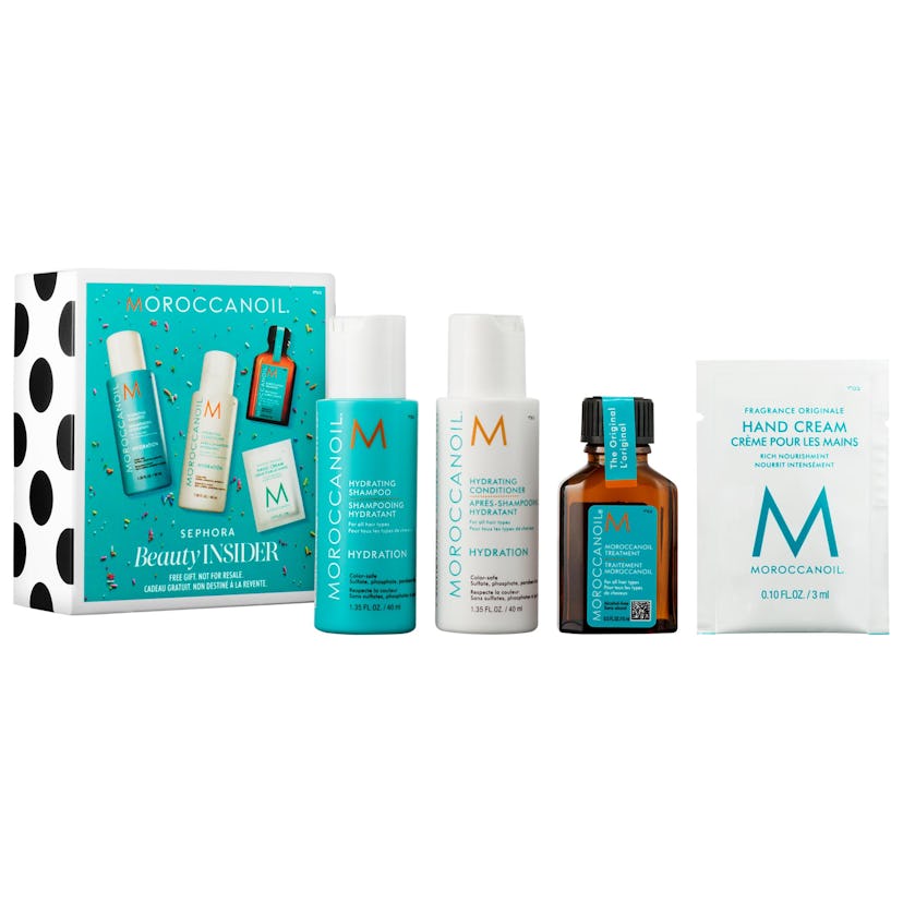 One of the Sephora birthday gift offerings for 2024 is a Moroccanoil hair and body care set.
