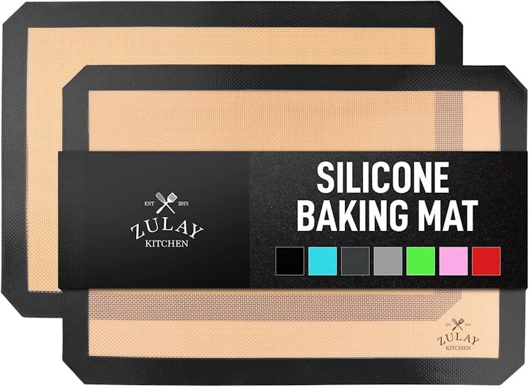 Zulay Kitchen Silicone Baking Mat Sheet Set (2-Pack)