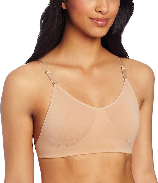 Capezio Seamless Clear Back Bra With Transition Straps (Sizes XS-XL) 