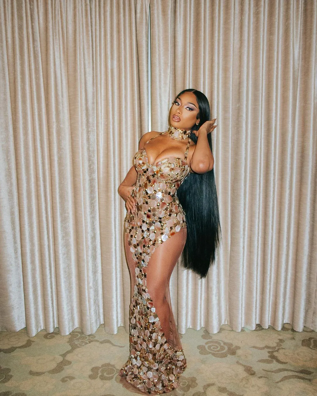 Megan Thee Stallion's NYE Dress Is a Geologist's Dream Come True