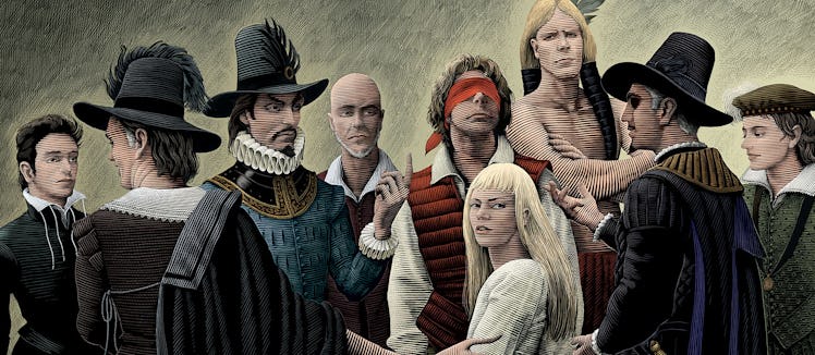 Neil Gaiman really explored the era and culture in the 1602 comics. 