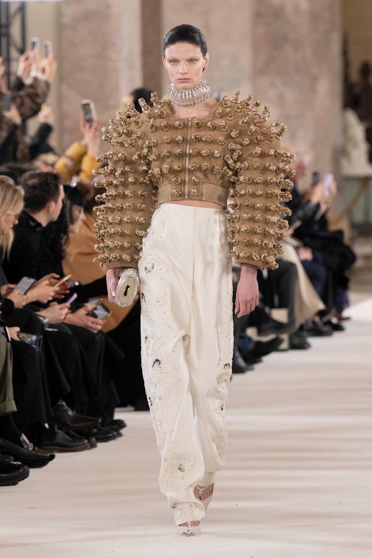 a look from schiaparelli couture spring 2024