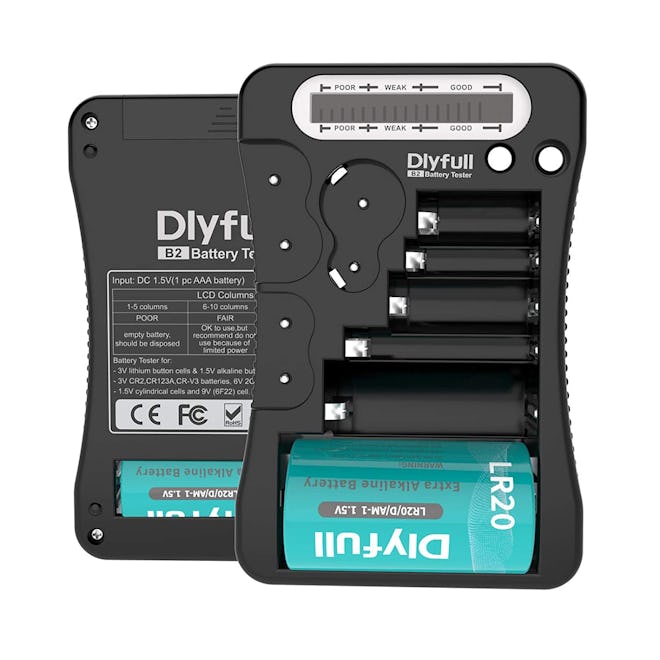 Dlyfull LCD Display Universal Battery Tester