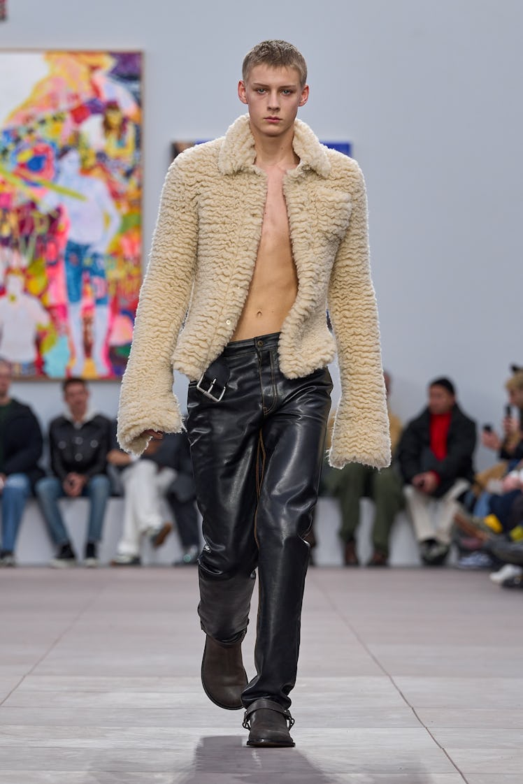 a look from loewe men's fall 2024