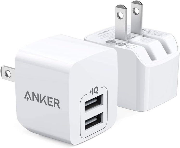 Anker Dual Port 12W Wall Charger USB Adapter (2 Pack)