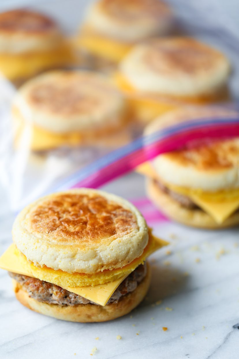 freezer sausage egg and cheese breakfast sandwiches