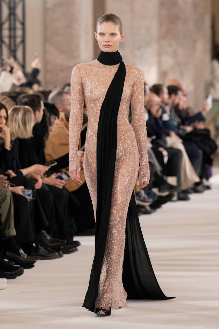 a look from schiaparelli couture spring 2024