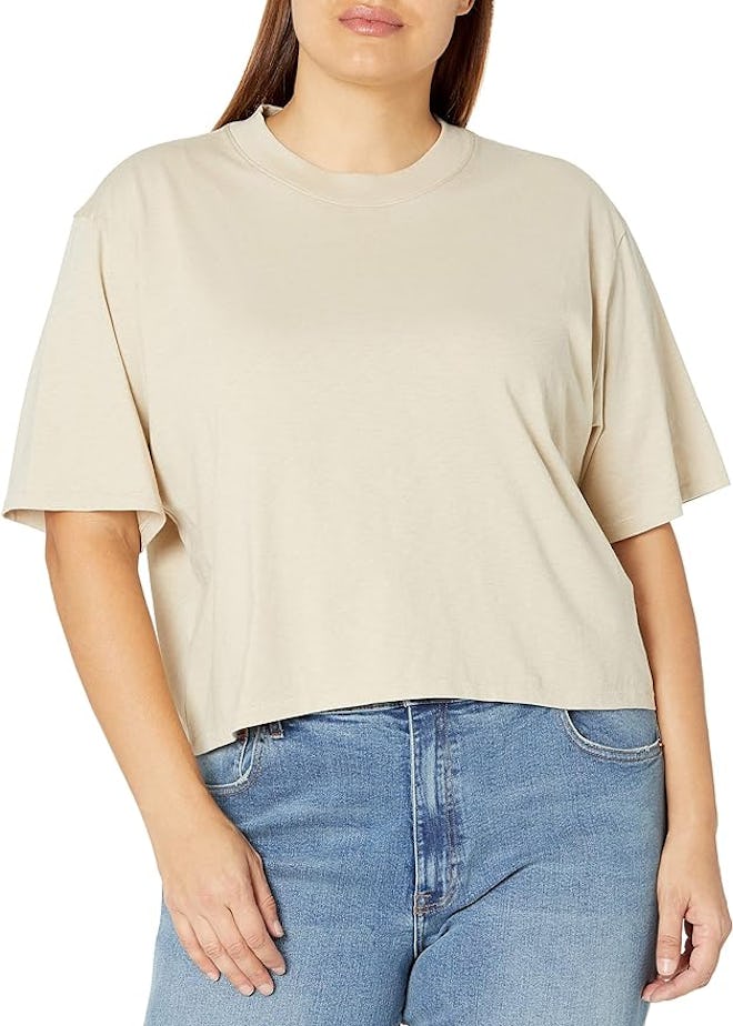 The Drop Sydney Short-Sleeve Cropped Crewneck T-Shirt